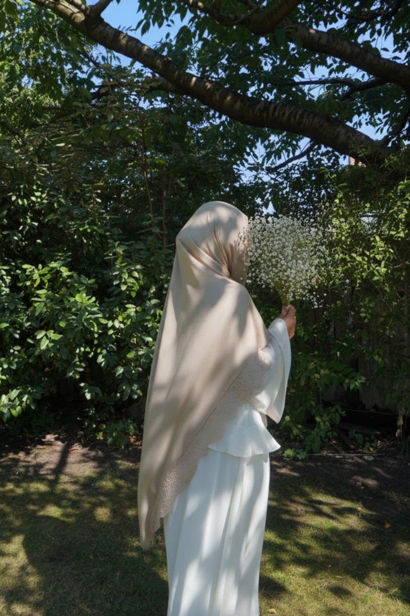 Sand - Modal Lace Hijab