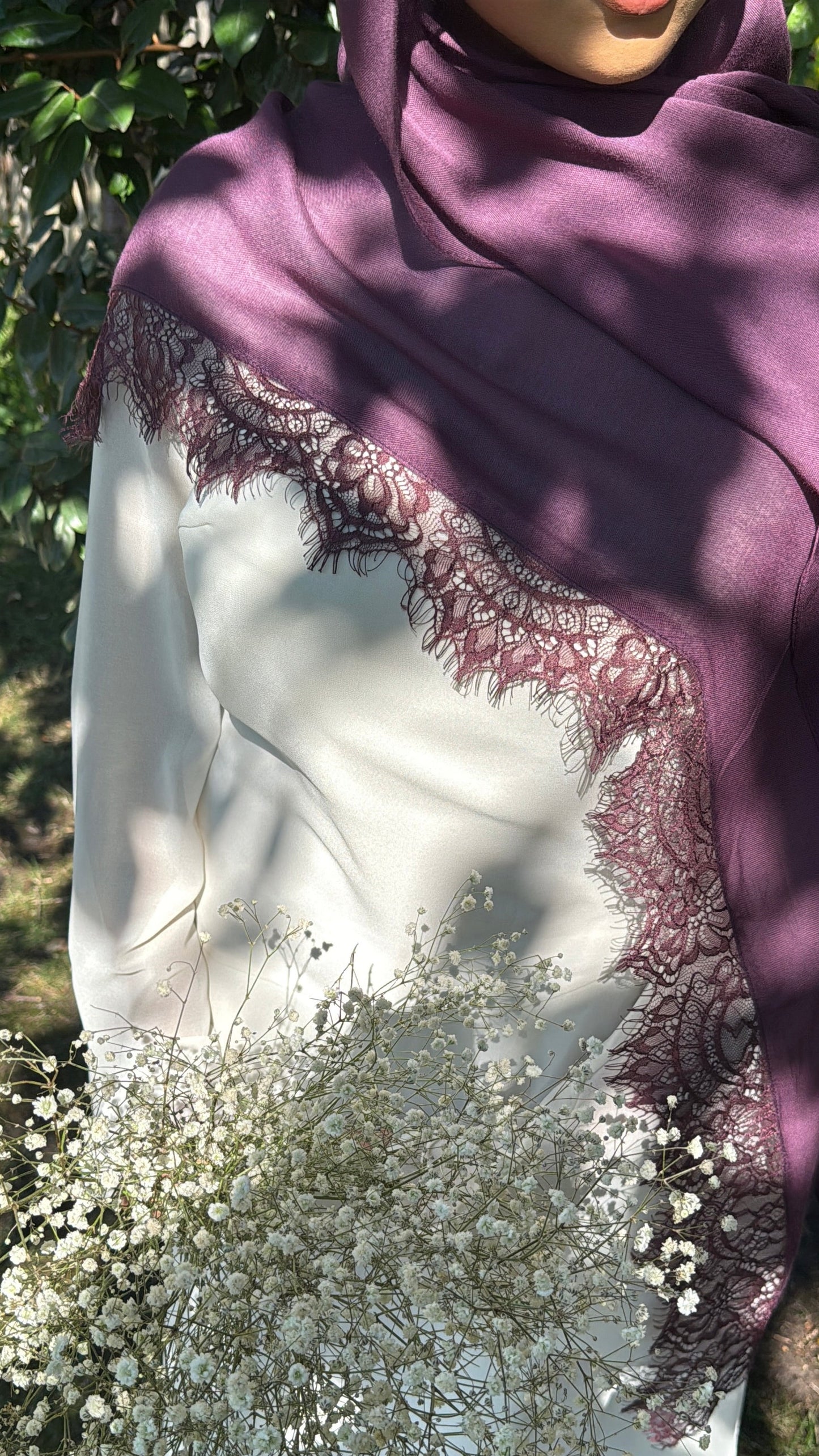 Mulberry - Modal Lace Hijab